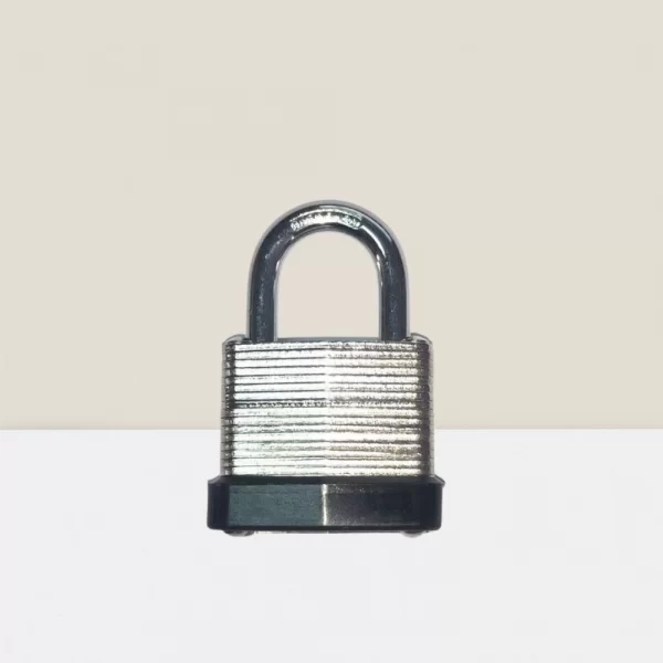 laminated steel padlock